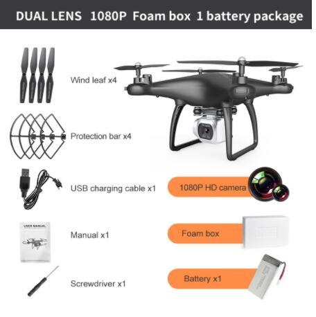 Cross-Border Drone Remote Control HD 4k Dual Lens Camera Long Endurance Helicopter Model Fixed Altitude