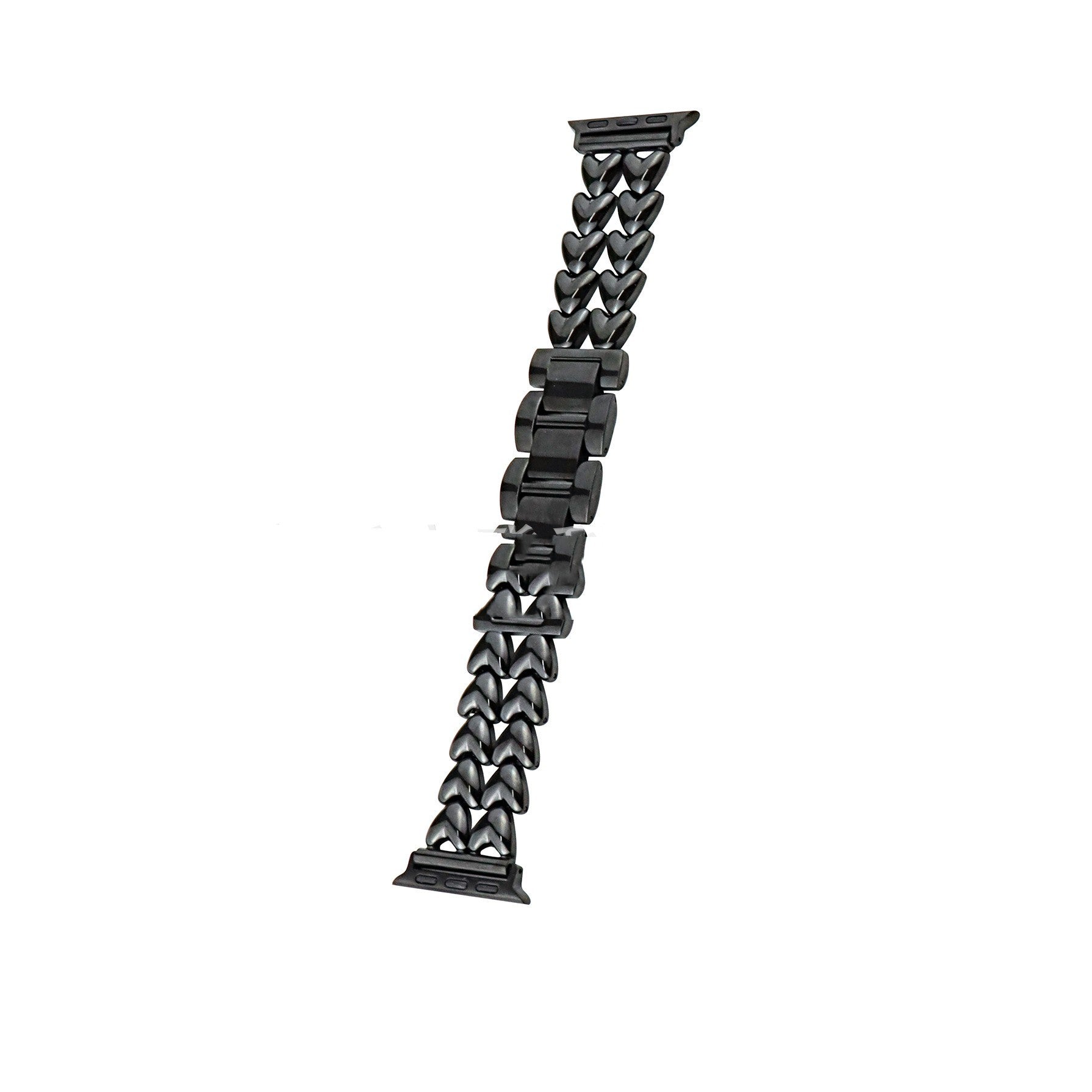 Double Row Love Stainless Steel Metal Strap