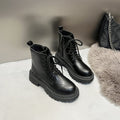 British Style Martin Boots For Women Fleece-lined Platform