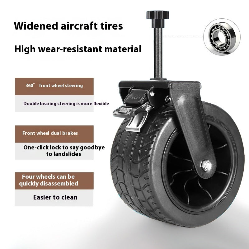 Four-wheel Disassembly Garden Folding Camping Cart Outdoor