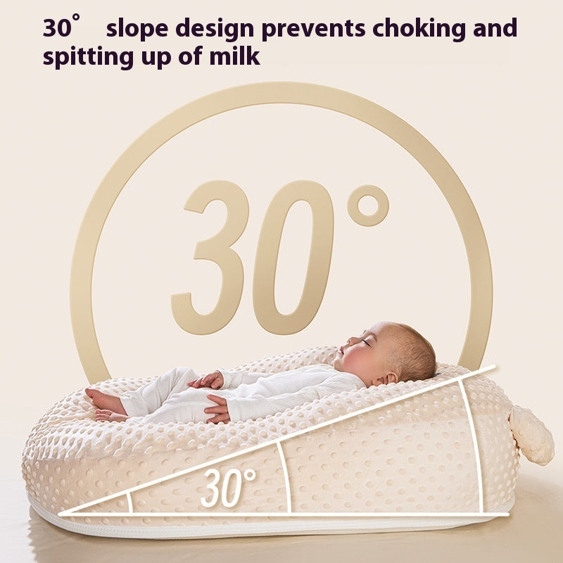 Baby Milk Spilt Prevent Slope Lying Sleep Ramp Mat Newborn Feeding Artifact Nursing Pillow
