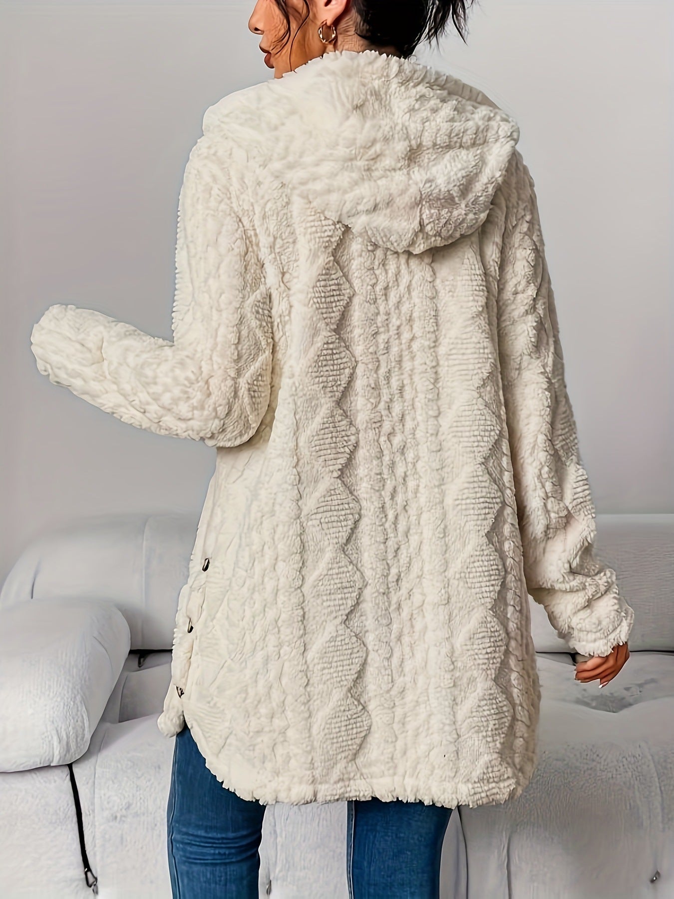 Women's Winter Long Hooded Cardigan Coat