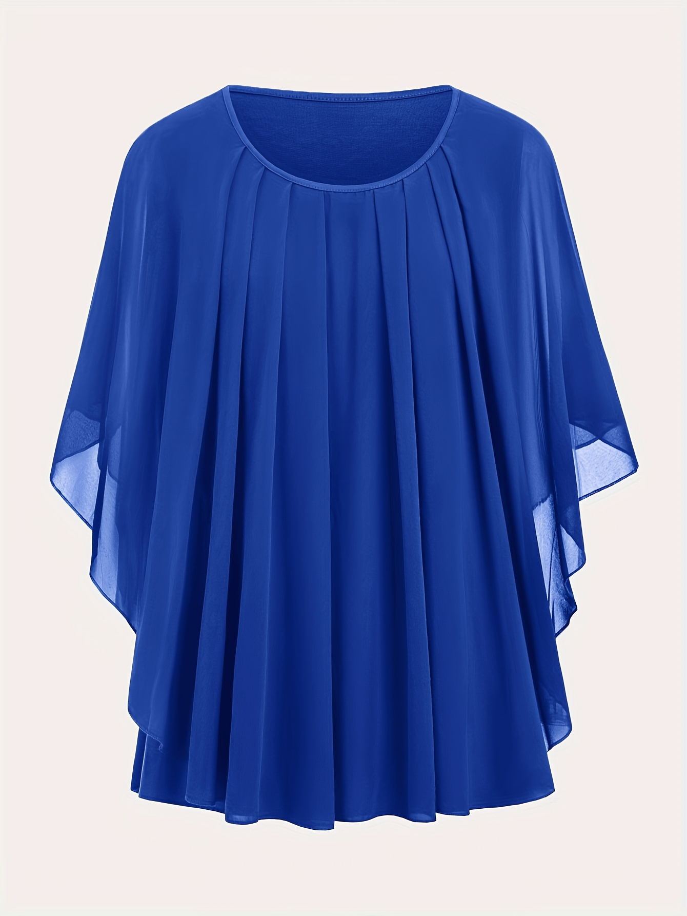 European And American Plus Size Women's Clothes New Belly-covering Slimming Loose Solid Color Short Sleeve