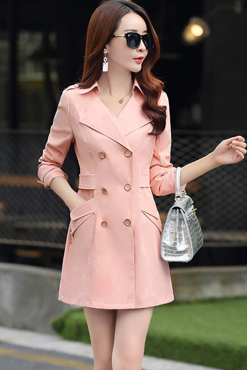 Fashion All-match Slim Women's Chinese Windbreaker